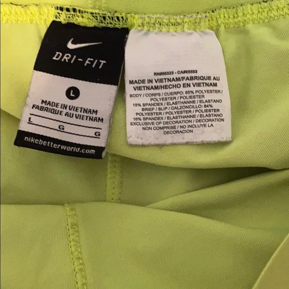 Black & Neon Green Nike Shorts - Picture 4 of 4